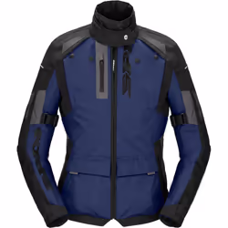 Spidi Crossmaster Veste textile de moto, noir-bleu, taille L pour Femmes