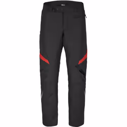Spidi Sportmaster H2Out Pantalon textile de moto imperméable, noir-rouge, taille L pour Hommes