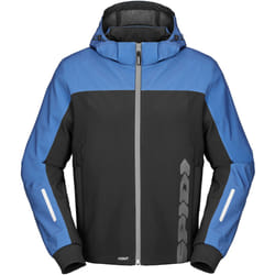 Spidi H2Out II Sweat à capuche de moto imperméable, noir-bleu, taille L pour Hommes