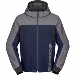 Spidi H2Out II Sweat à capuche de moto imperméable, gris-bleu, taille L pour Hommes