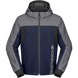 Spidi H2Out II Sweat à capuche de moto imperméable, gris-bleu, taille L pour Hommes