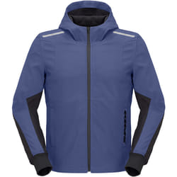 Spidi Armor Light Sweat à capuche moto, bleu, taille 2XL pour Hommes