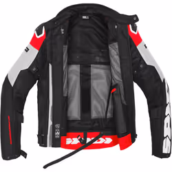 Spidi Progressive Net H2Out Veste textile de moto, rouge, taille 2XL pour Hommes - Vue supplémentaire 2
