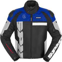 Spidi Progressive Net H2Out Veste textile de moto, blanc-bleu, taille XL pour Hommes