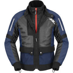 Spidi Net H2Out veste textile de moto imperméable, noir-bleu, taille XL pour Hommes