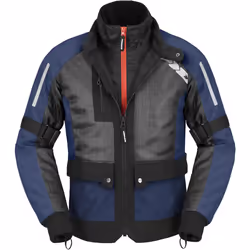 Spidi Net H2Out veste textile de moto imperméable, noir-bleu, taille 2XL pour Hommes