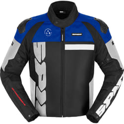 Spidi Progressive Net WindOut Veste textile de moto, noir-blanc-rouge-bleu, taille M pour Hommes
