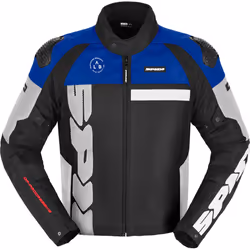 Spidi Progressive Net WindOut Veste textile de moto, noir-blanc-rouge-bleu, taille M pour Hommes