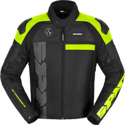 Spidi Progressive Net WindOut Veste textile de moto, noir-jaune, taille 2XL pour Hommes