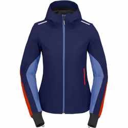 Spidi Armor Light Sweat à capuche de moto pour femmes, rouge-bleu, taille L