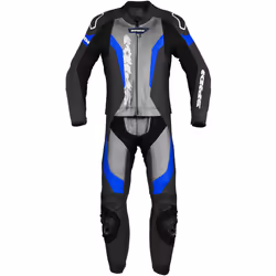 Spidi Laser Touring Costume en cuir de moto deux pièces, noir-blanc, taille 56 pour Hommes - Vue supplémentaire 4