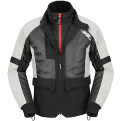 Spidi Net H2Out veste textile de moto imperméable, noir-blanc, taille L pour Hommes