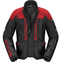 Spidi Traveler 3 Evo H2Out veste textile de moto imperméable, noir-rouge, taille L pour Hommes