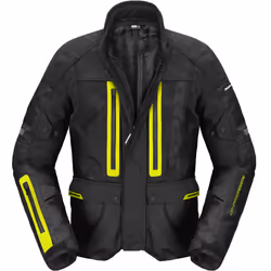 Spidi Traveler 3 Evo H2Out veste textile de moto imperméable, noir-jaune, taille 3XL pour Hommes