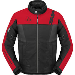 Spidi Corsa H2Out veste textile de moto imperméable, noir-rouge, taille L pour Hommes