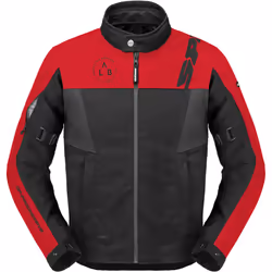 Spidi Corsa H2Out veste textile de moto imperméable, noir-rouge, taille L pour Hommes