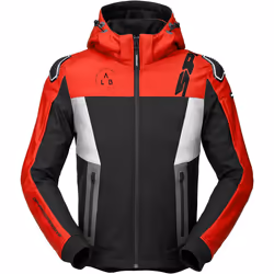 Spidi Warrior Sweat à capuche moto, noir-rouge, taille XL pour Hommes