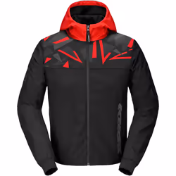 Spidi Evo Sport Sweat à capuche moto, noir-rouge, taille 2XL pour Hommes - Vue supplémentaire 2