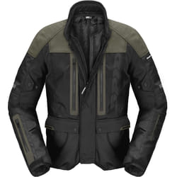 Spidi Traveler 3 Evo H2Out veste textile de moto imperméable, noir-vert, taille XL pour Hommes
