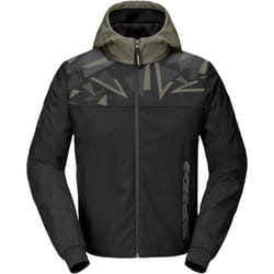 Spidi Evo Sport Sweat à capuche moto, noir-vert, taille XL pour Hommes