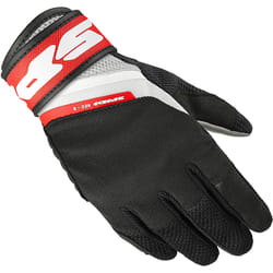 Spidi Neo-S Gants de moto, noir-blanc-rouge, taille S pour Hommes