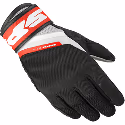 Spidi Neo-S Gants de moto, noir-blanc-rouge, taille L pour Hommes