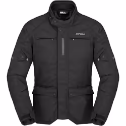 Spidi Traveler 3 Dark Edition Veste textile de moto imperméable, noir, taille XL pour Hommes