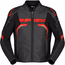 Spidi Evorider 3 Blouson en cuir de moto, rouge, taille 50 pour Hommes