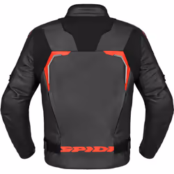 Spidi Evorider 3 Blouson en cuir de moto, rouge, taille 50 pour Hommes