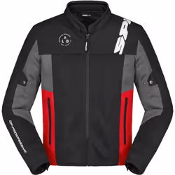 Spidi Corsa Net Windout Veste textile de moto, noir-rouge, taille XL pour Hommes