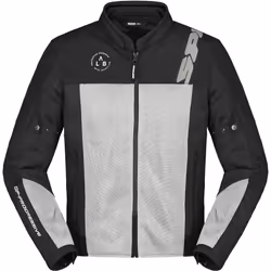 Spidi Corsa Net Windout Veste textile de moto, noir-gris, taille L pour Hommes