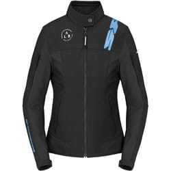 Spidi Corsa Tex Lady Veste textile de moto, noir-bleu, taille L pour Femmes