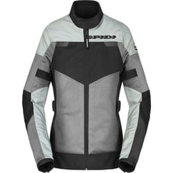 Spidi Tour Net Tex Veste textile de moto pour femmes, noir-gris, taille M