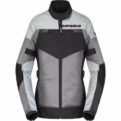 Spidi Tour Net Tex Veste textile de moto pour femmes, noir-gris, taille M