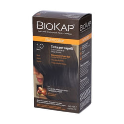 Teinture pour Cheveux - Biokap - Nutricolor 1.0 - Noir - 140ml - Vegan et Nourrissante