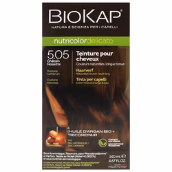 Coloration permanente - Biokap - Nutricolor Delicato 5.05 - Châtain Noisette - Sans ammoniaque - 140ml