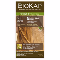 Teinture pour Cheveux - Biokap - Nutricolor Delicato 9.3 - Blond Très Clair Doré - Sans ammoniaque - 140ml