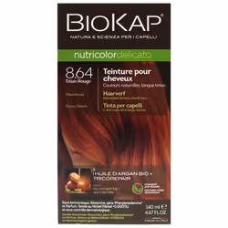 Coloration pour cheveux - Biokap - 8.64 Titien Rouge delicato - Sans ammoniaque - Cheveux sensibles - Crème