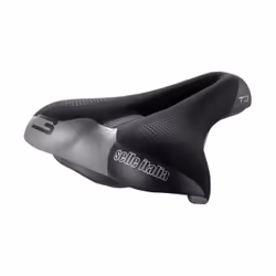Selle Italia T 3 Flow, Siège enfant pour vélo, Ville, Unisexe, Noir, Monochromatique, Fibre de carbone