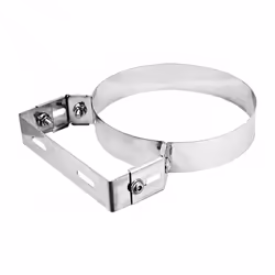 Collier de fixation réglable (45-80 mm.) en acier inoxydable AISI 304, épaisseur 0,5 mm.