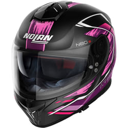 Nolan N80-8 Thunderbolt N-Com Casque, noir-rose, taille XS pour Hommes