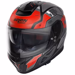 Nolan N80-8 Starscream N-Com Casque, noir-rouge, taille XL pour Hommes