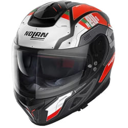 Nolan N80-8 Starscream N-Com Casque, noir-blanc-rouge, taille XS pour Hommes