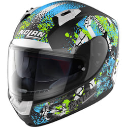 Nolan N60-6 Eufor Casque, noir-bleu, taille XS pour Hommes