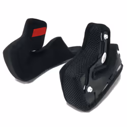 Nolan N80-8 Clima Comfort Coussinets de joue, noir-rouge, taille XL pour Hommes
