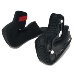 Nolan N80-8 Clima Comfort Coussinets de joue, noir-rouge, taille XL pour Hommes