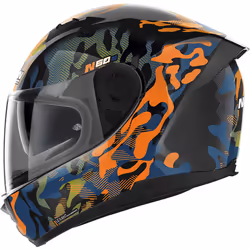 Nolan N60-6 Foxtrot Casque, noir-orange, taille XS pour Hommes