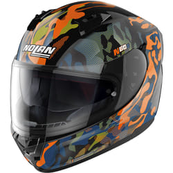 Nolan N60-6 Foxtrot Casque, noir-orange, taille S pour Hommes