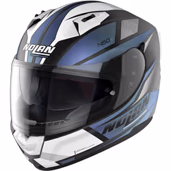 Nolan N60-6 Downshift Casque, noir-bleu, taille XL pour Hommes