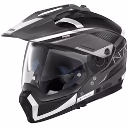 Nolan N70-2 X Earthquake N-Com Casque de motocross, noir-blanc, taille XS pour Hommes